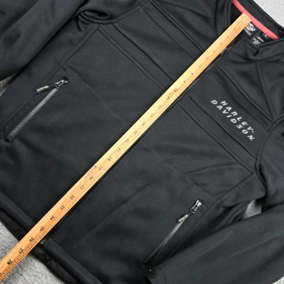 Harley Davidson Mens 2013 Black Precision Softshell Zip Jacket Medium